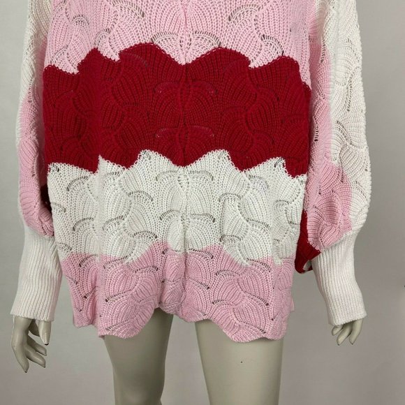 Andrée by Unit Color‎ Block Cozy Sweater Dolman Sleeve Pullover Women 2X 3X NWT - Picture 6 of 11